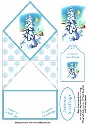 Winter Scene Diamond Top