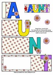 Aunt Word Book