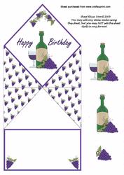 Birthday Wine Diamond Top