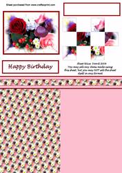 Checkerboard Winter Bouquet Topper