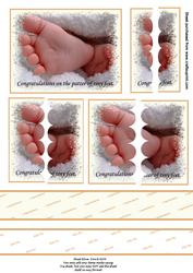 Tiny Feet- Cream Wavy Stacker