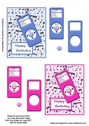His N Hers Ipod Decoupage Toppers