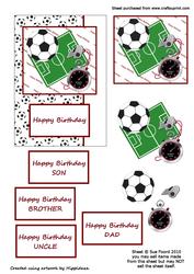 Football Card Front – Red