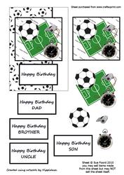 Football Card Front - Black