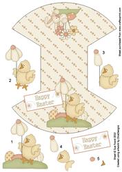 Easter Chick Wobble Card