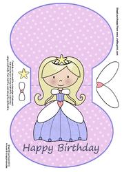 Princess in Purple Over the Edge Wobble Card