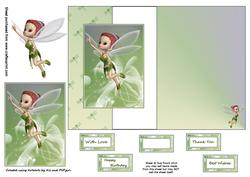 Forest Fairy Foldback Card