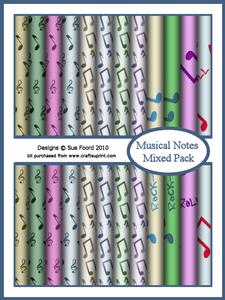 Musical Notes Background Kit