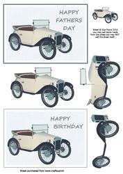 Vintage Car Topper Duo