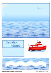 All at Sea- Wavy Penny Slider
