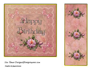 Pink Lace & Roses