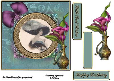 Vintage Hat & Lillies
