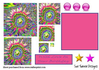 Psychedelic Sunflower.pink