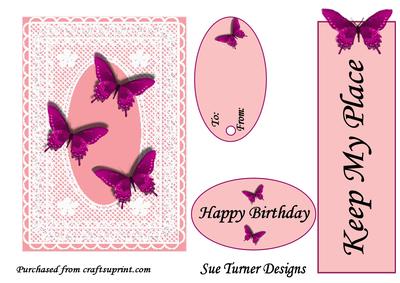 Butterflies & Lace.rose Pink
