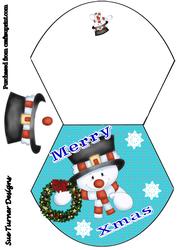 Mr Snowman Wobble Card