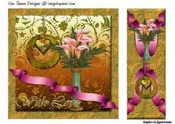 Calla Lillies on Gold