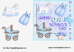 1st Mummy's Day - Blue