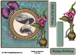Vintage Hat & Lillies
