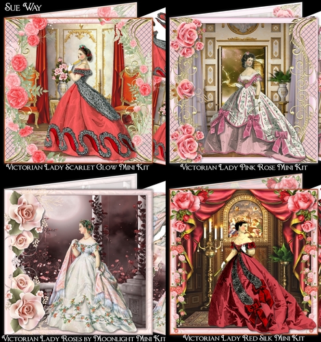 Victorian Ladies Bumper Kit Pink and Red Collection 
