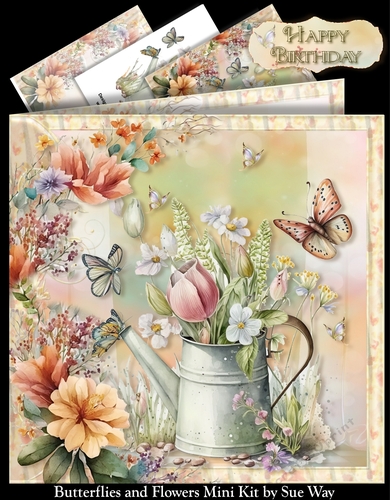 Butterflies and Flowers Mini Kit