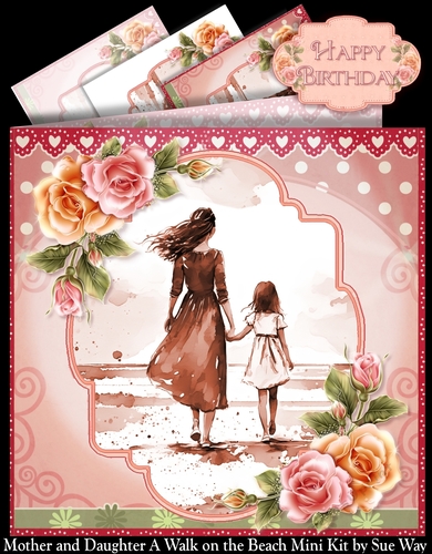 Mother and Daughter A Walk on the Beach Mini Kit