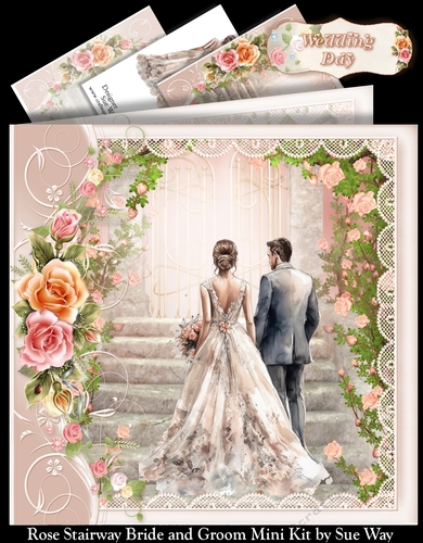 Rose Stairway Bride and Groom Mini Kit 