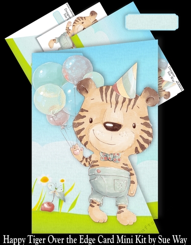 Happy Tiger Over the Edge Card Mini Kit