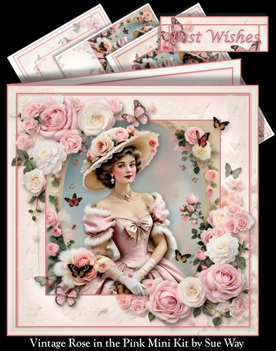 Vintage Rose in the Pink Mini Kit
