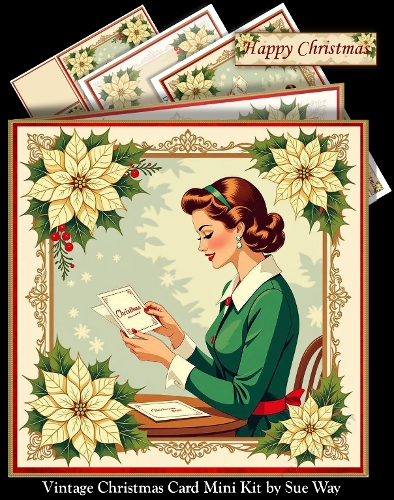 Vintage Christmas Card Mini Kit