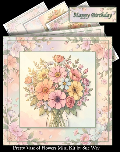 Pretty Vase of Flowers Mini Kit 