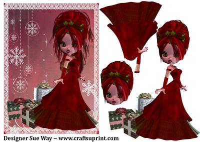 Holly Christmas Decoupage