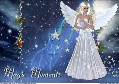 Magic Christmas Wishes Fairy Tri Shutter Card