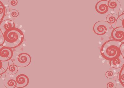 Red Hearts and Swirls Backing Paper or Card Base