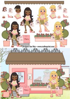 Girls Day Out Decoupage