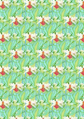 Art Nouveau Lily Backing Paper