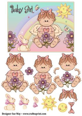 Angel Baby with Wings Large Topper