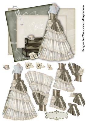 The Dress, Large Topper & Decoupage