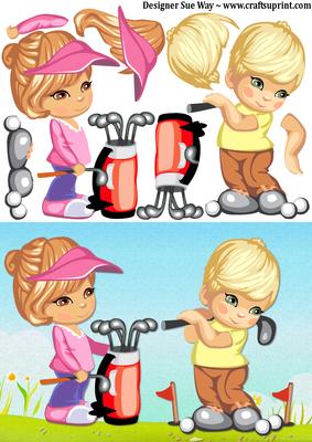 Golfing Buddies Card Front
