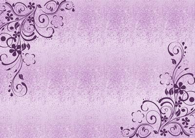 Swirls and Flowers in Lilac and Purple Backing Paper
