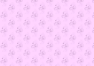 Lilac and Pink Hearts and Swirls Backing Paper