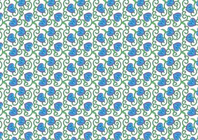 Nouveau Flowers Backing Paper