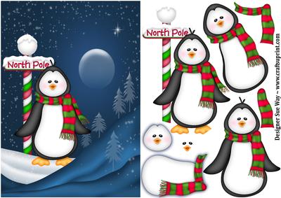 Xmas Night Penguin