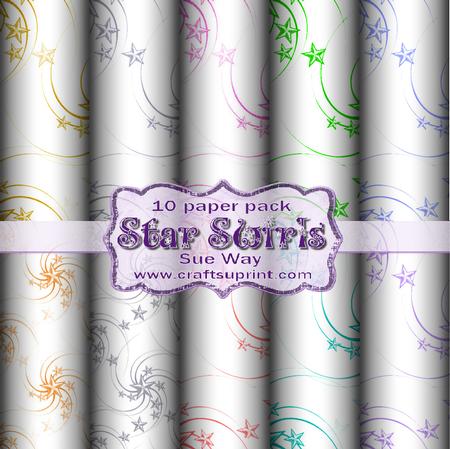 Star Swirls Backing Paper Collection