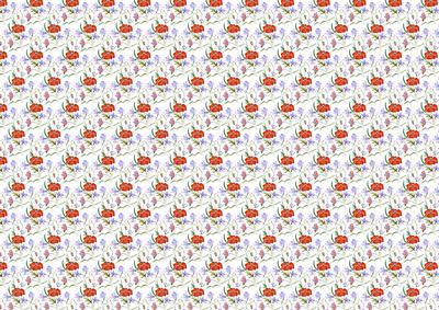 Meadow of Poppies Backing Paper