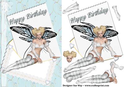 Birthday Fairy Letter Card Front