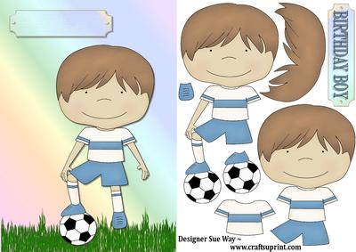 Football Boy Card Front