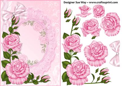 Ring of Pink Roses Card Front