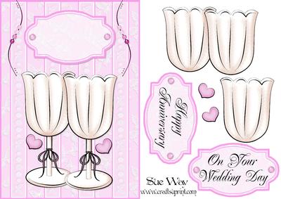 Celebration Toast Decoupage