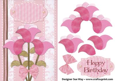 Modern Flowers Card Front