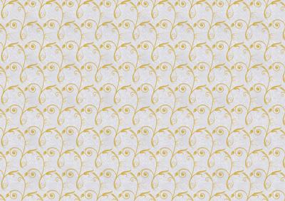 Gold and Silver Curly Swirls Backing Paper